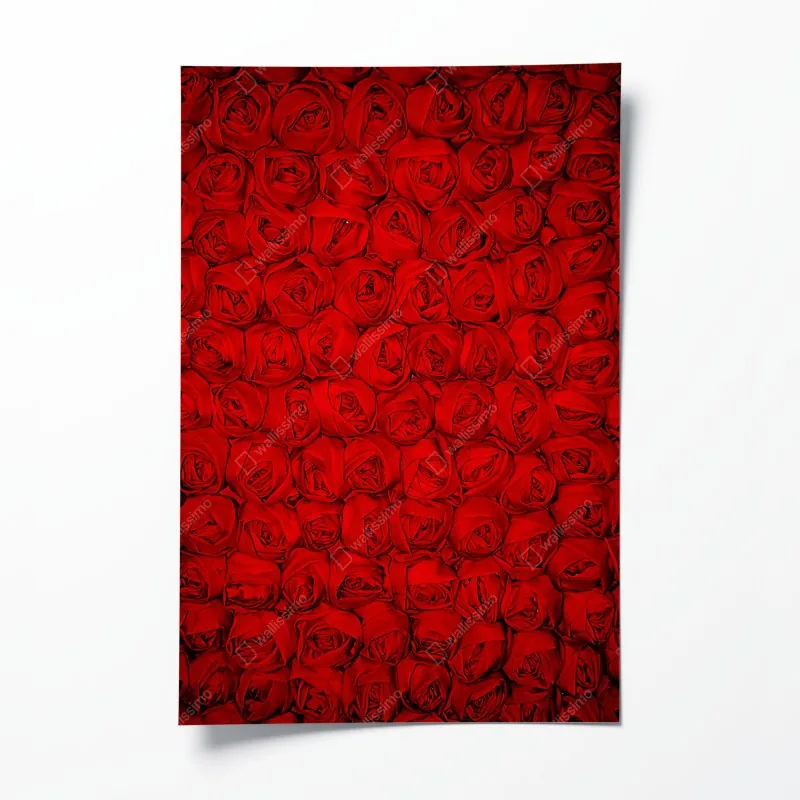 Plakat nieskończone czerwone róże
