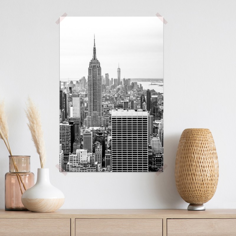 Plakat ponadczasowa panorama Nowego Jorku z Empire State Building – Wallissimo® Plakat ponadczasowa panorama Nowego Jorku z Empire State Building – Wallissimo®
