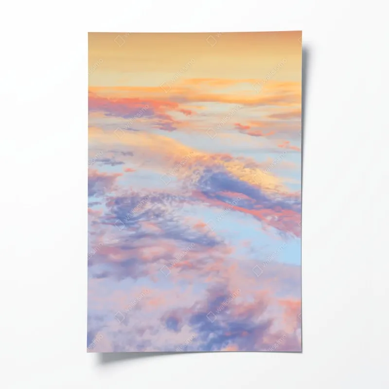 Plakat majestatyczny jesienny zachód w górach – Wallissimo®