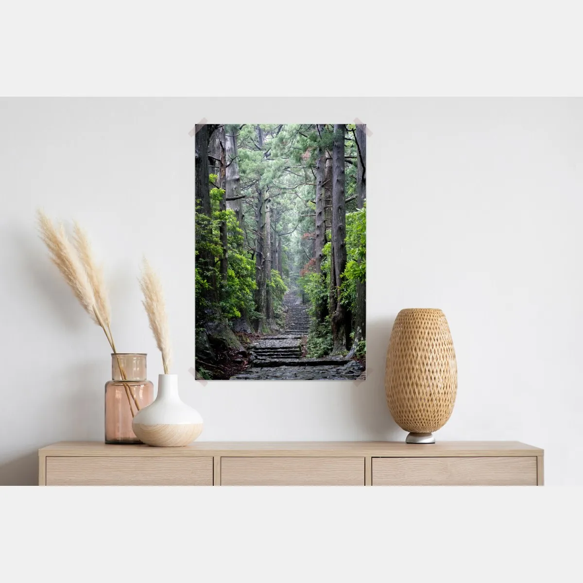 Plakat mistyczna ścieżka leśna między starymi drzewami – Wallissimo® Plakat mistyczna ścieżka leśna między starymi drzewami – Wallissimo®