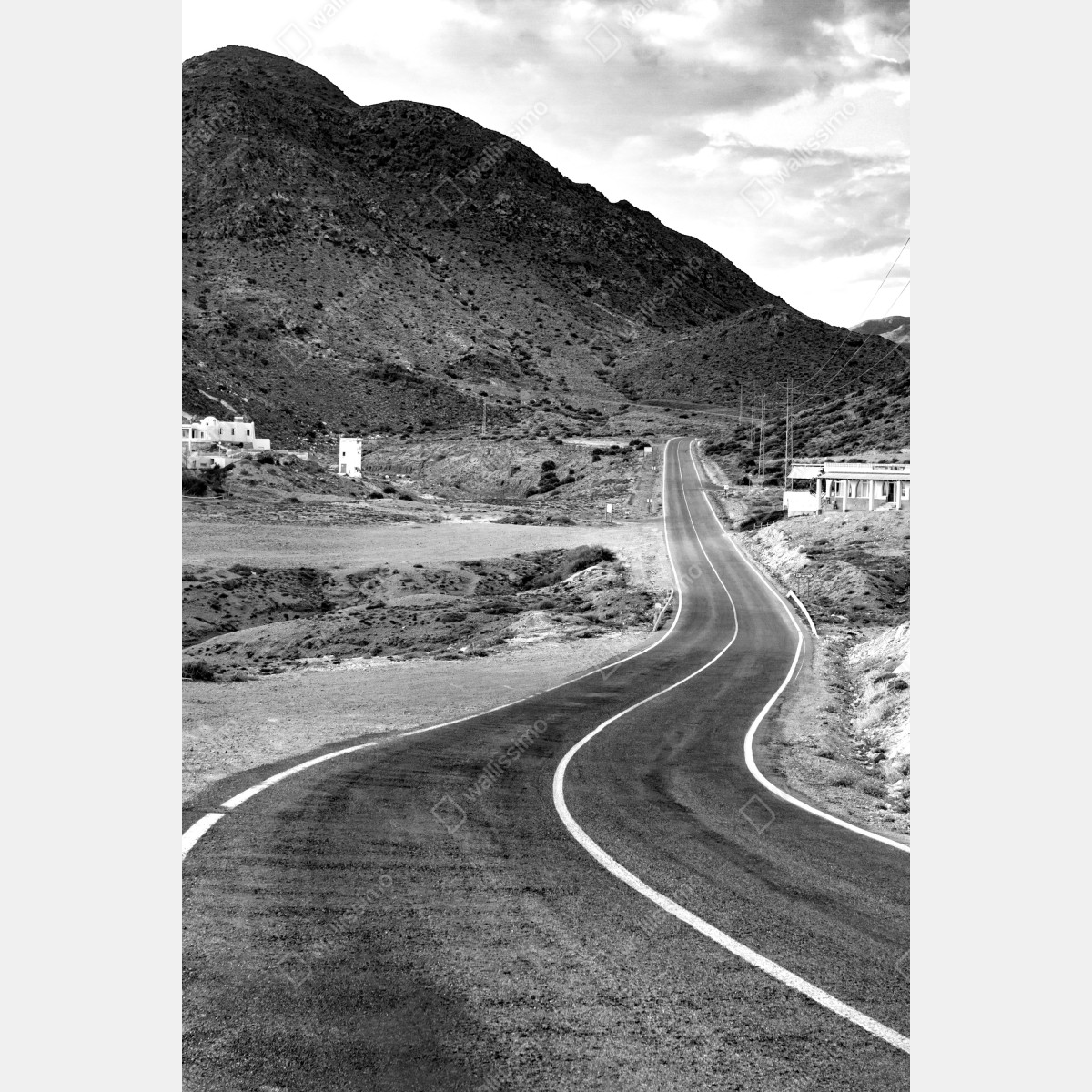 Plakat kręta droga w górach – Wallissimo® Plakat kręta droga w górach – Wallissimo®