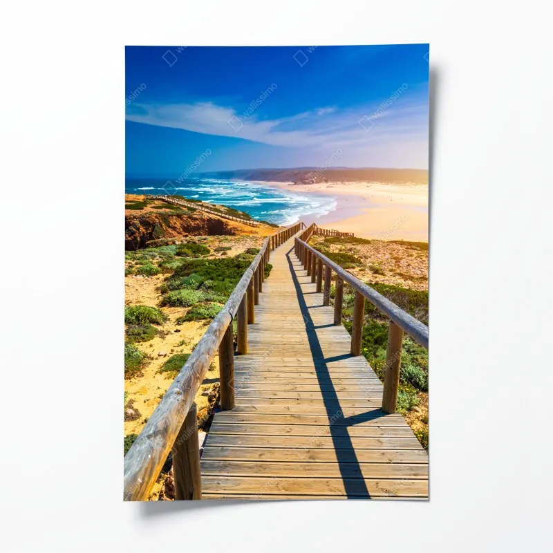 Plakat żywy geometryczny wzór pop – Wallissimo®