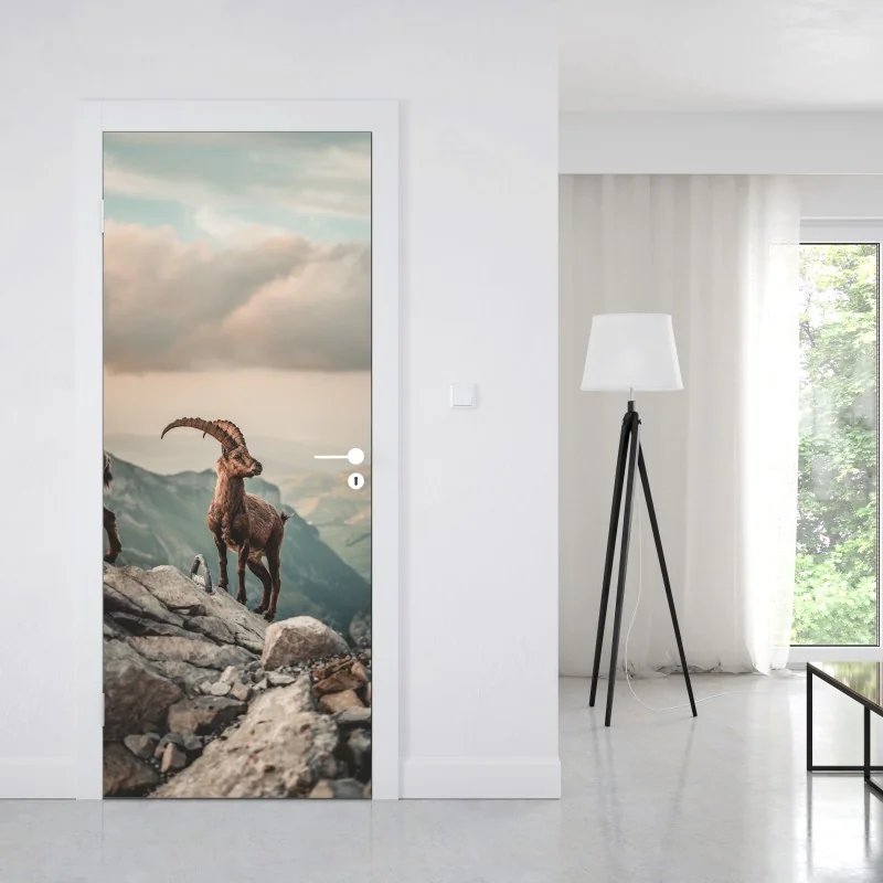 Naklejka na drzwi ścieżka przez bujną dżunglę – Wallissimo®