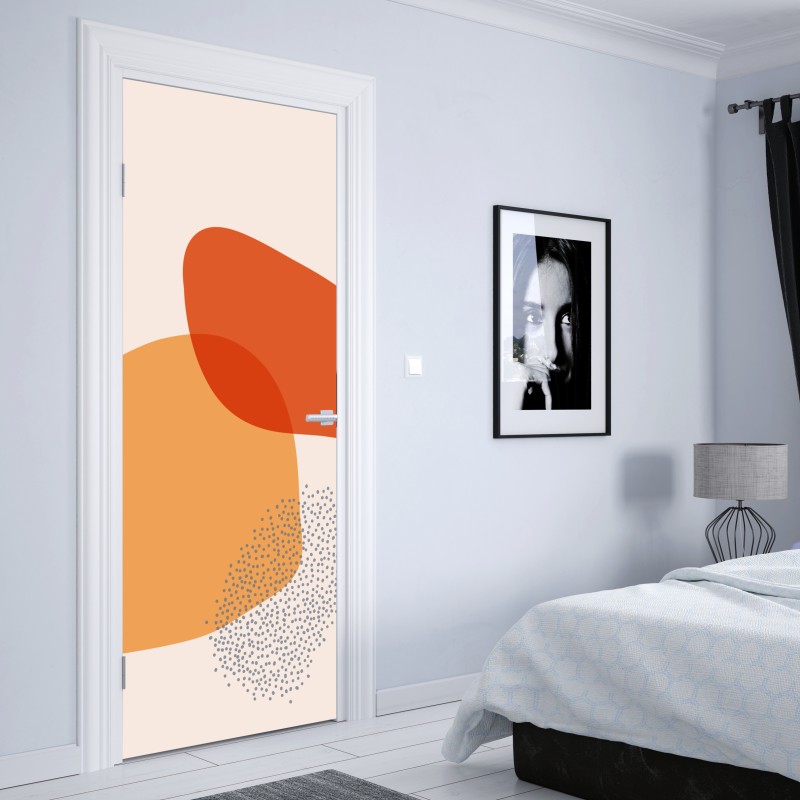 Naklejka na drzwi spokojna alejka w bambusowym gaju – Wallissimo®