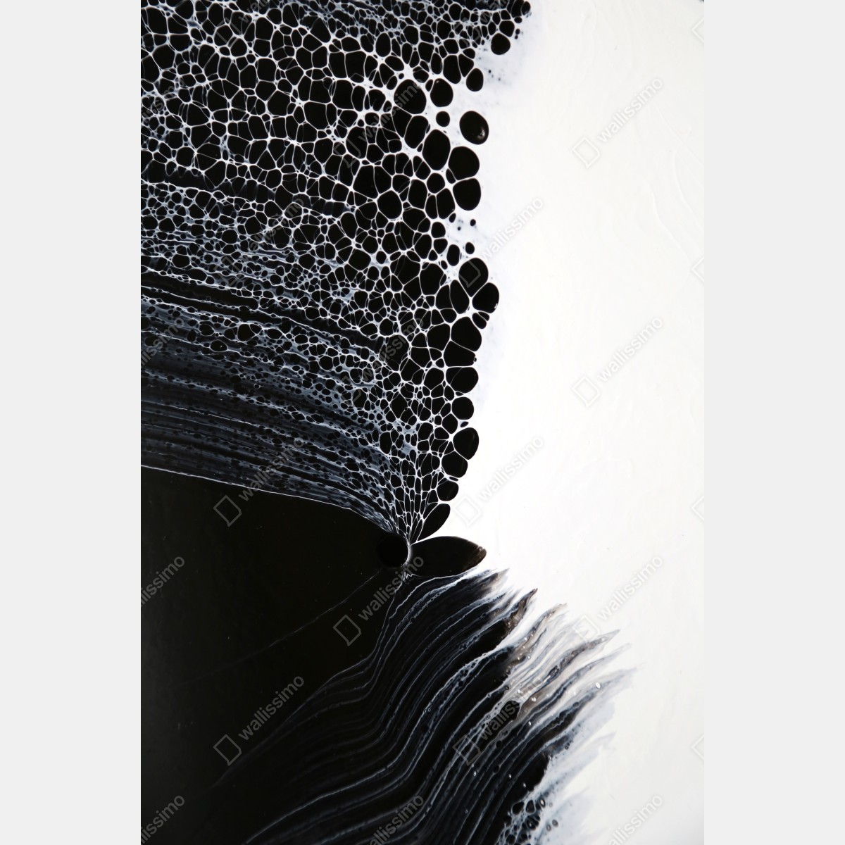 Naklejka na drzwi monochromatyczny przepływ komórek – Wallissimo® Naklejka na drzwi monochromatyczny przepływ komórek – Wallissimo®