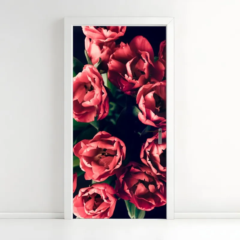 Naklejka na drzwi złoty zachód słońca nad wydmami pustyni – Wallissimo®