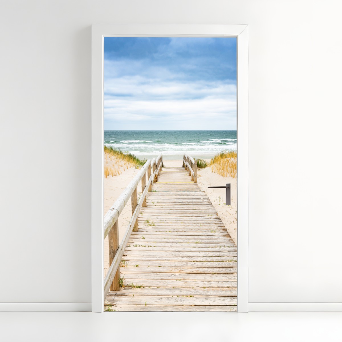 Door sticker wooden path to the sea, Sylt – Wallissimo®