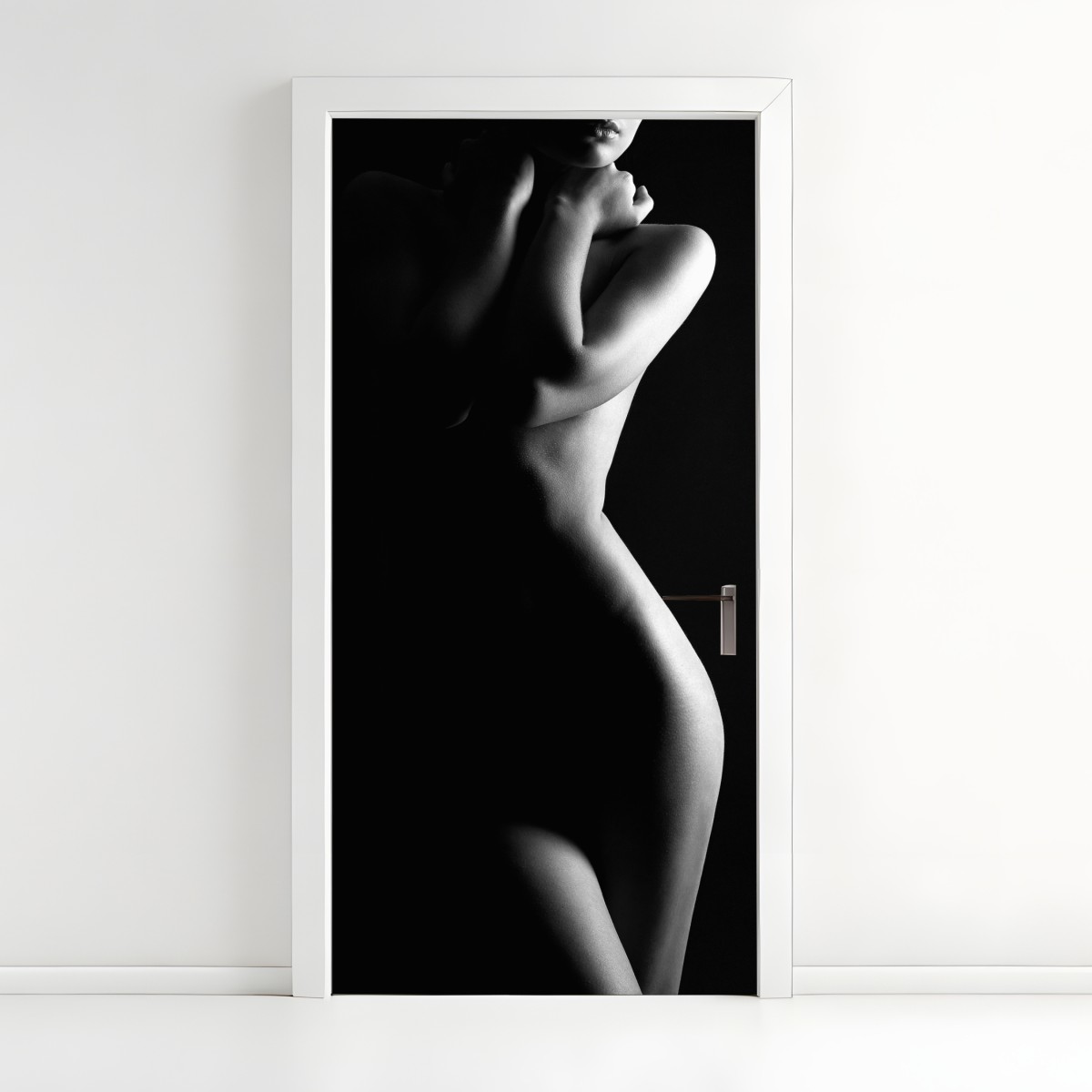 Door sticker sensual silhouette of a female form – Wallissimo®