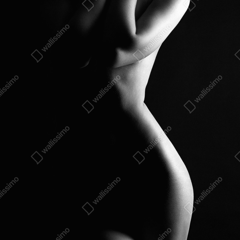 Naklejka na drzwi zmysłowa sylwetka kobiecej formy – Wallissimo® Naklejka na drzwi zmysłowa sylwetka kobiecej formy – Wallissimo®