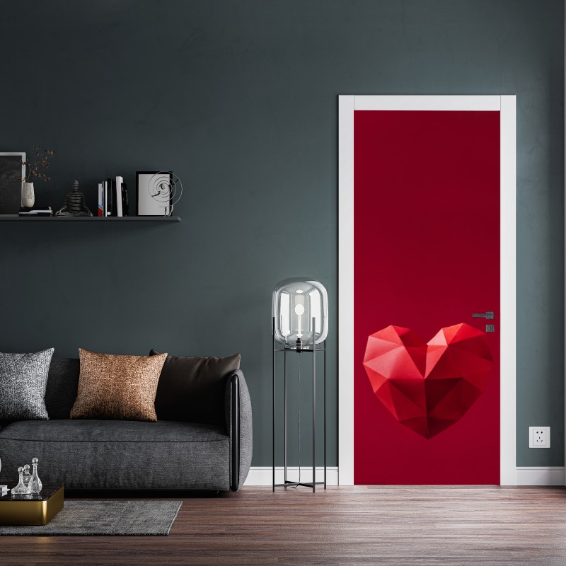 Naklejka na drzwi słoneczna uliczka w Civita di Bagnoregio – Wallissimo®