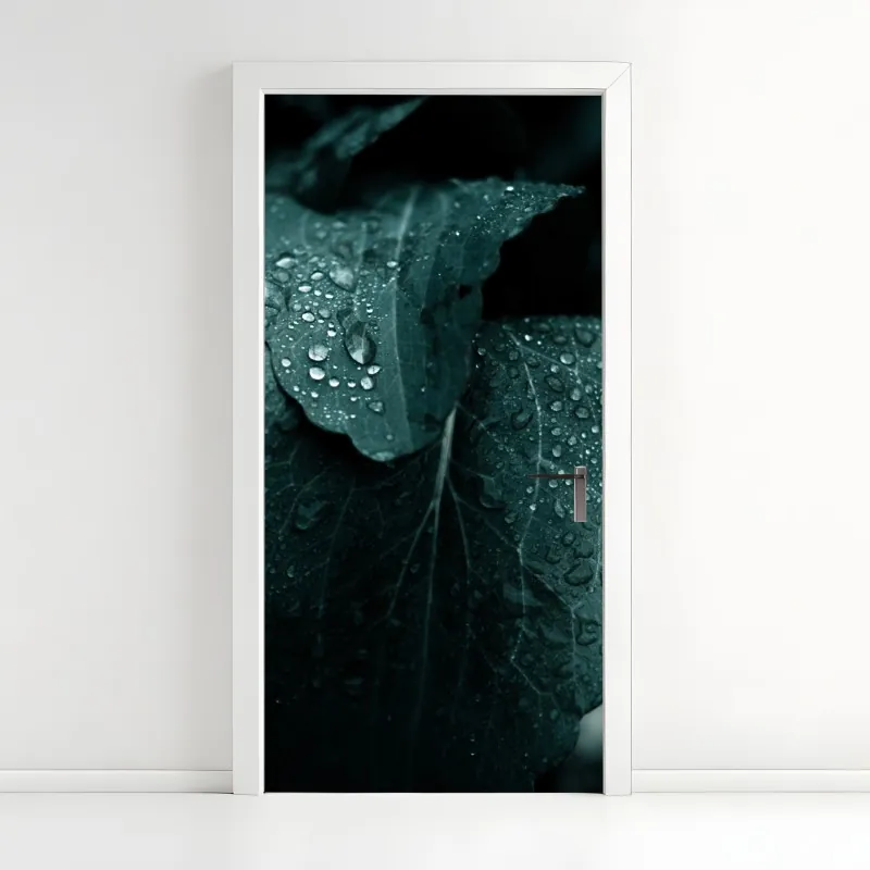 Naklejka na drzwi most Manhattan w kadrze brukowanej ulicy – Wallissimo®