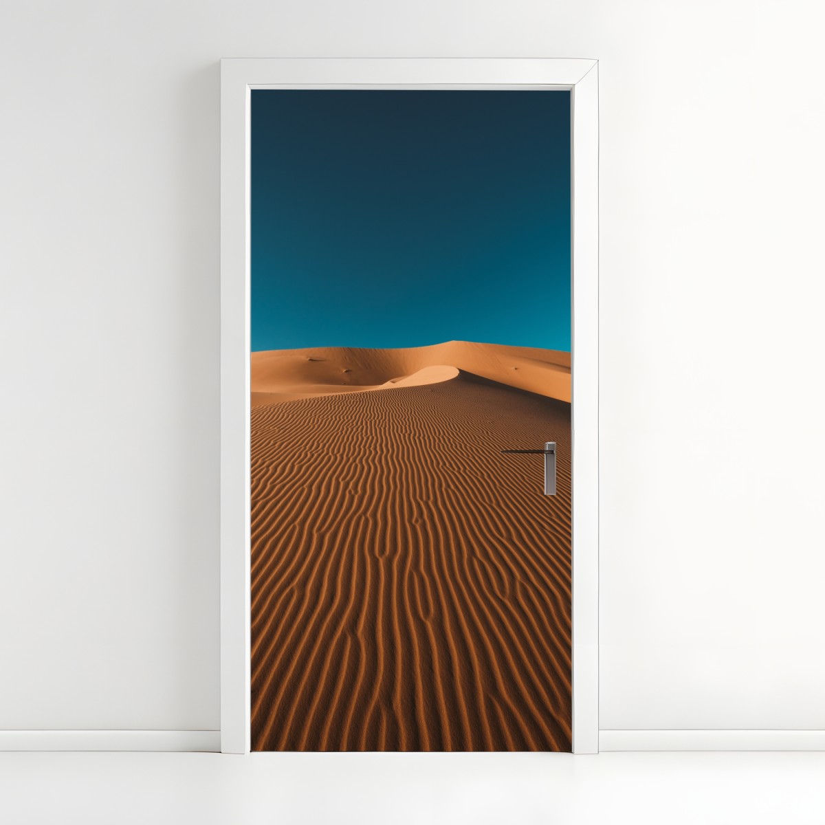 Door sticker golden sand dunes under deep blue sky – Wallissimo®