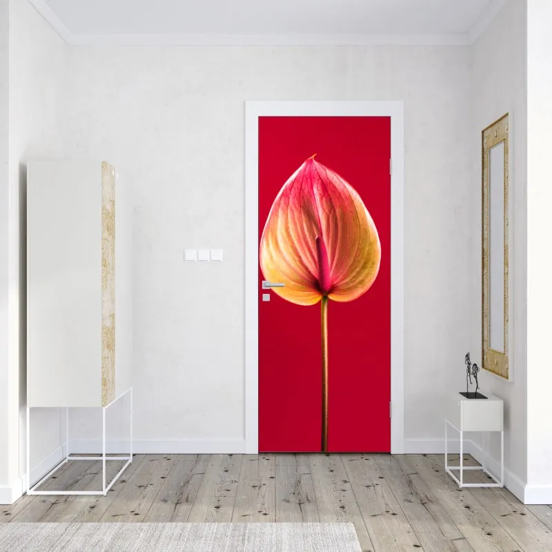 Naklejka na drzwi ciemna tekstura łupka – Wallissimo®