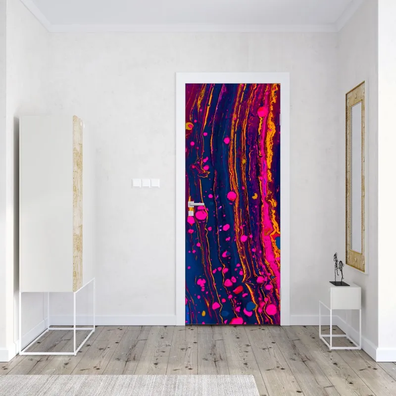 Naklejka na drzwi złoty zachód słońca nad wydmami pustyni – Wallissimo®