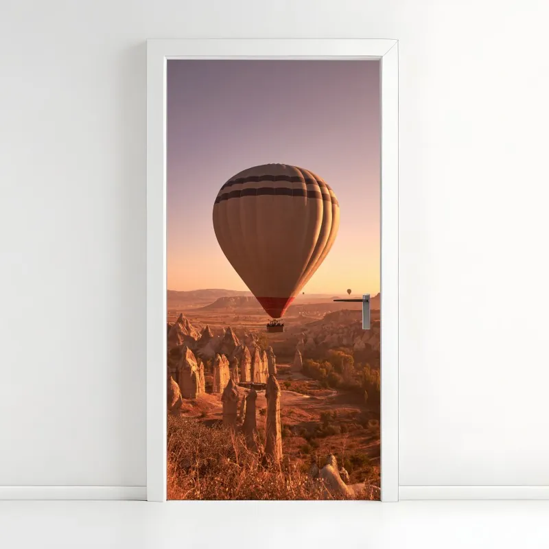 Naklejka na drzwi granatowy wzór damaskowy na płytkach – Wallissimo®