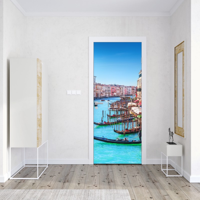Naklejka na drzwi Wenecja wielki kanał panorama miasta – Wallissimo® Naklejka na drzwi Wenecja wielki kanał panorama miasta – Wallissimo®
