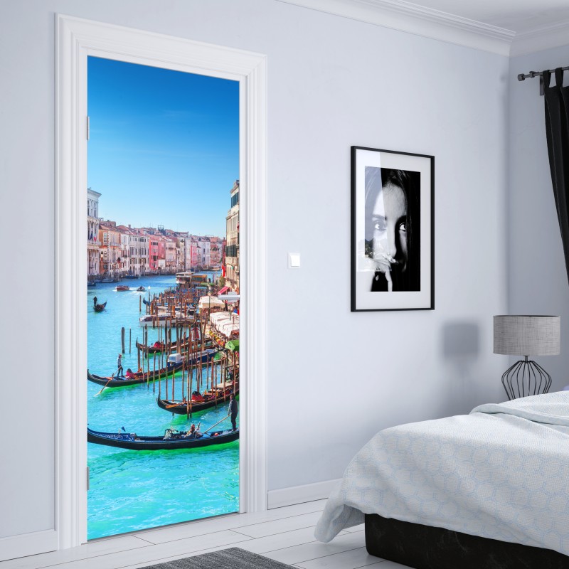 Naklejka na drzwi Wenecja wielki kanał panorama miasta – Wallissimo® Naklejka na drzwi Wenecja wielki kanał panorama miasta – Wallissimo®