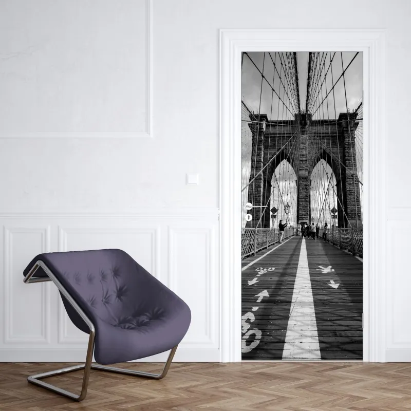 Naklejka na drzwi słoneczna uliczka w Civita di Bagnoregio – Wallissimo®