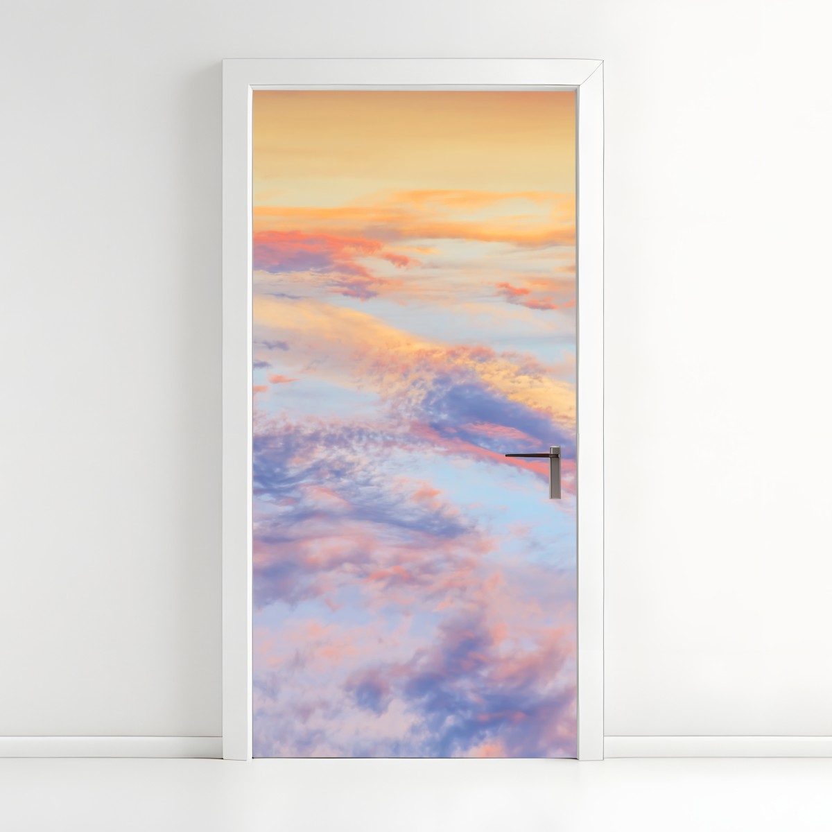 Door sticker serene pastel sunrise sky – Wallissimo®