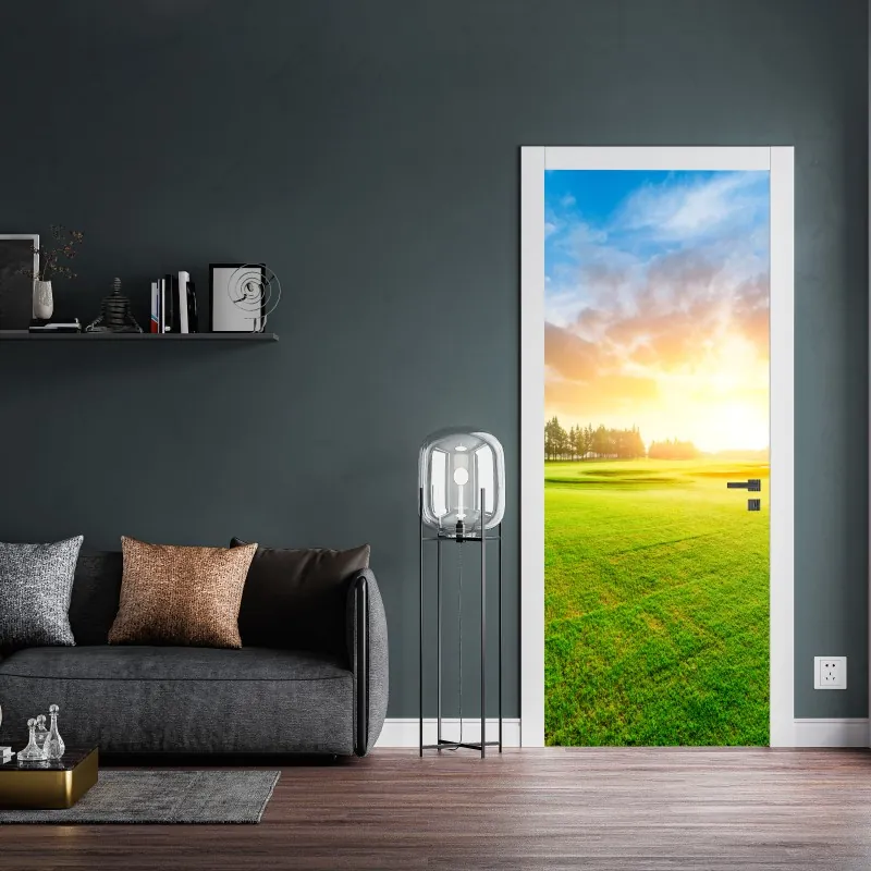 Naklejka na drzwi most Golden Gate o zmierzchu, San Francisco – Wallissimo®