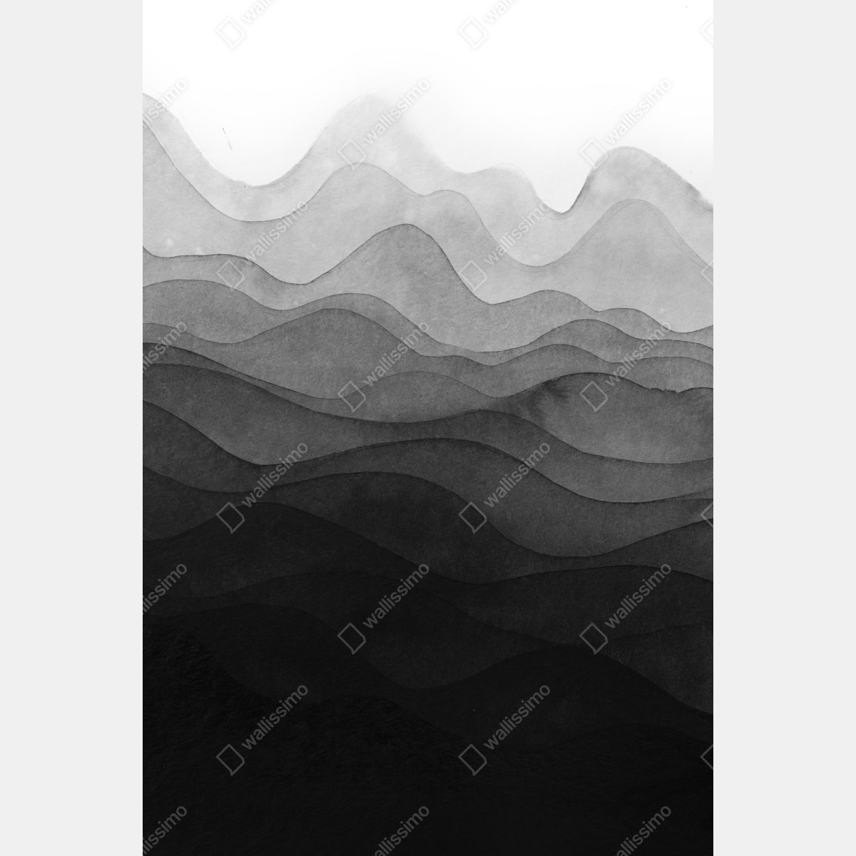 Naklejka na drzwi monochromatyczne warstwowe góry – Wallissimo® Naklejka na drzwi monochromatyczne warstwowe góry – Wallissimo®