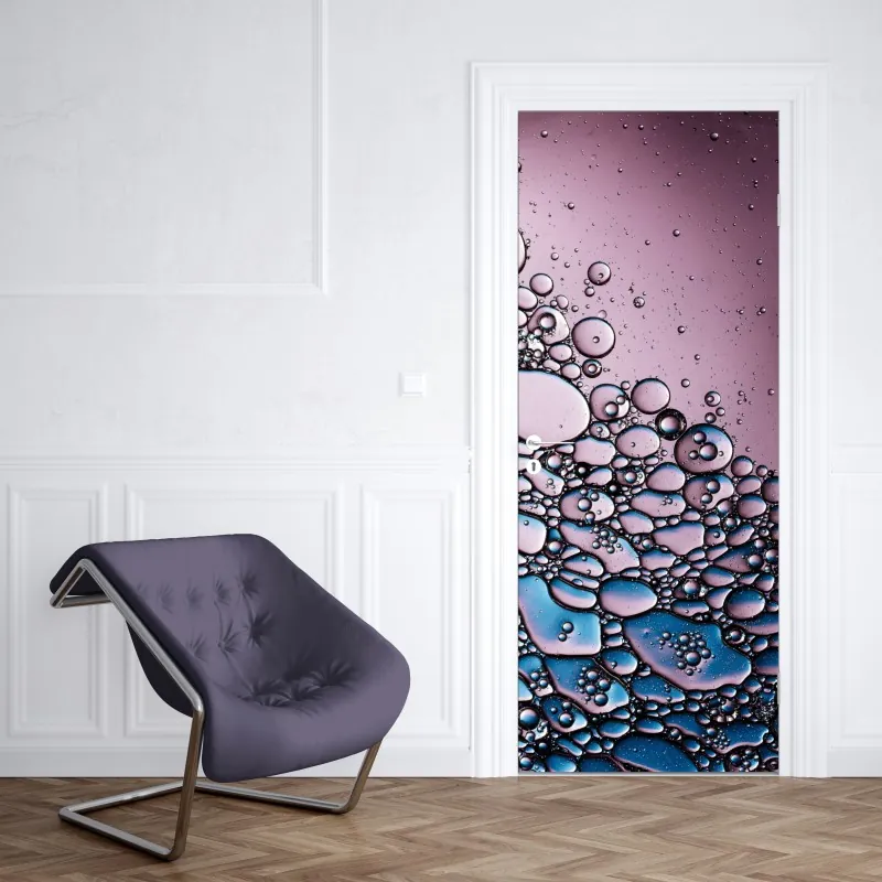 Naklejka na drzwi minimalistyczne geometryczne wnętrze z świetlikiem – Wallissimo®