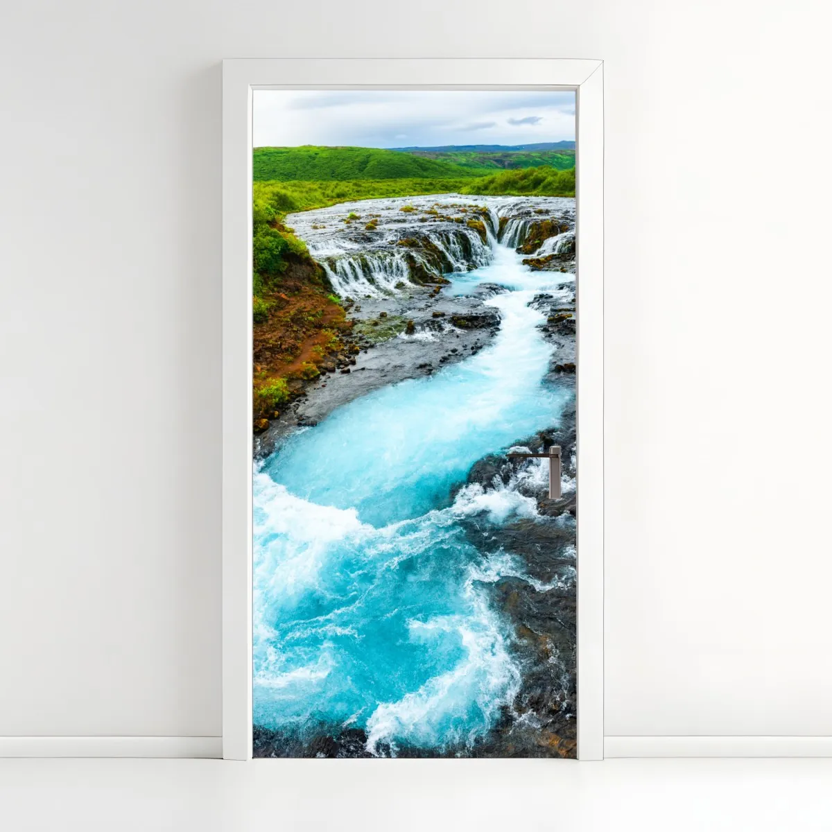 Naklejka na drzwi wodospad Bruarfoss, Islandia – Wallissimo® Naklejka na drzwi wodospad Bruarfoss, Islandia – Wallissimo®