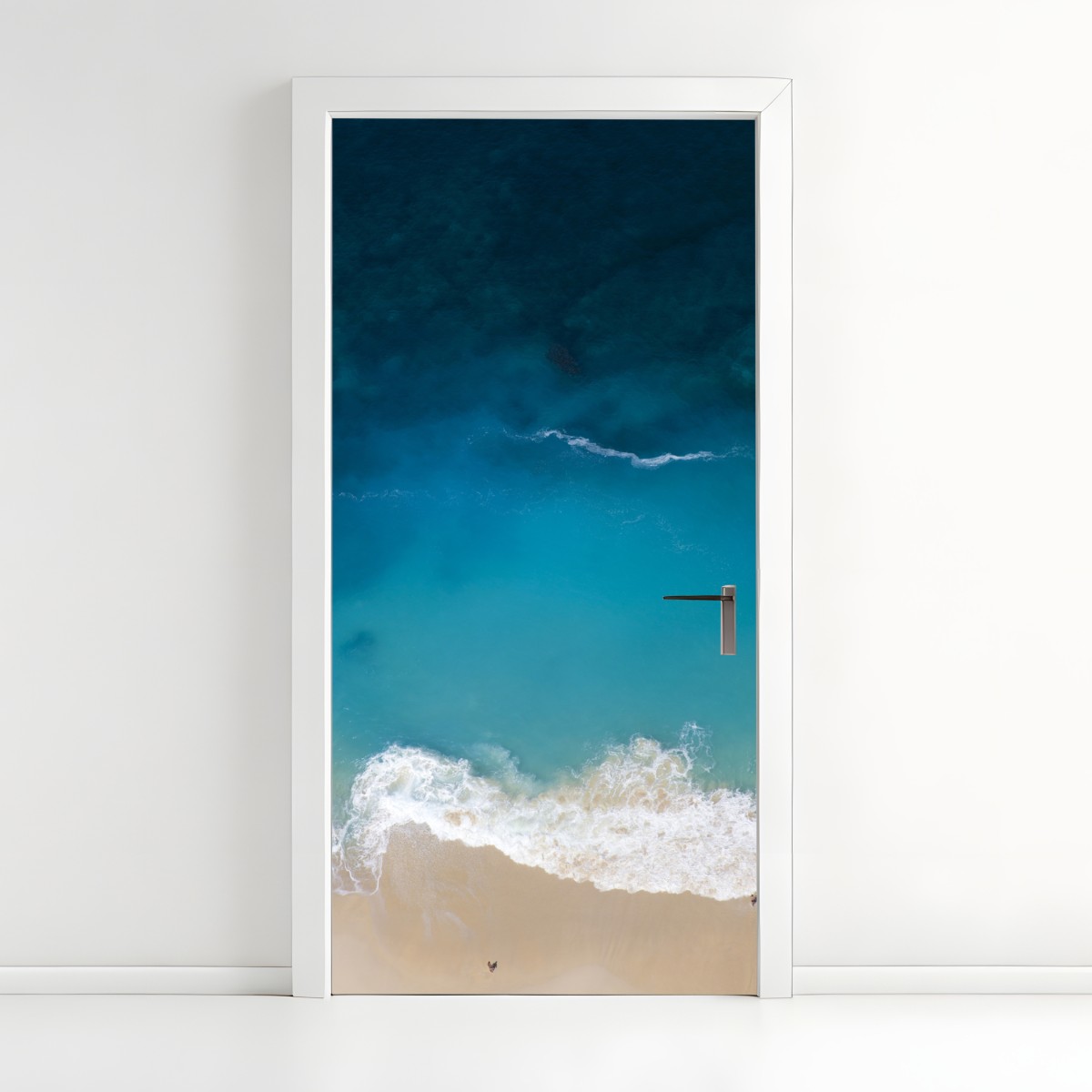 Door sticker aerial turquoise beach at Nusa Penida – Wallissimo®