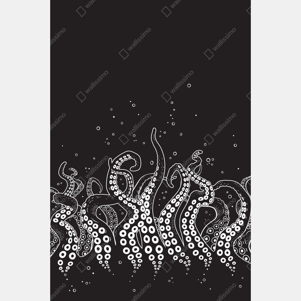 Naklejka na drzwi wzór macek ośmiornicy – Wallissimo® Naklejka na drzwi wzór macek ośmiornicy – Wallissimo®