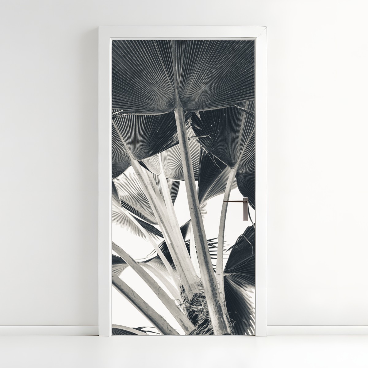 Door sticker tropical banana leaf composition – Wallissimo®