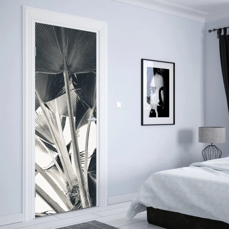 Naklejka na drzwi zbliżenie silnika odrzutowego na terminalu – Wallissimo®