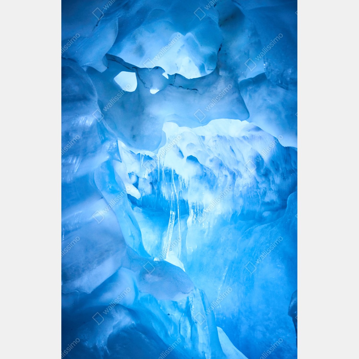 Naklejka na drzwi eteryczna niebieska jaskinia lodowa – Wallissimo® Naklejka na drzwi eteryczna niebieska jaskinia lodowa – Wallissimo®