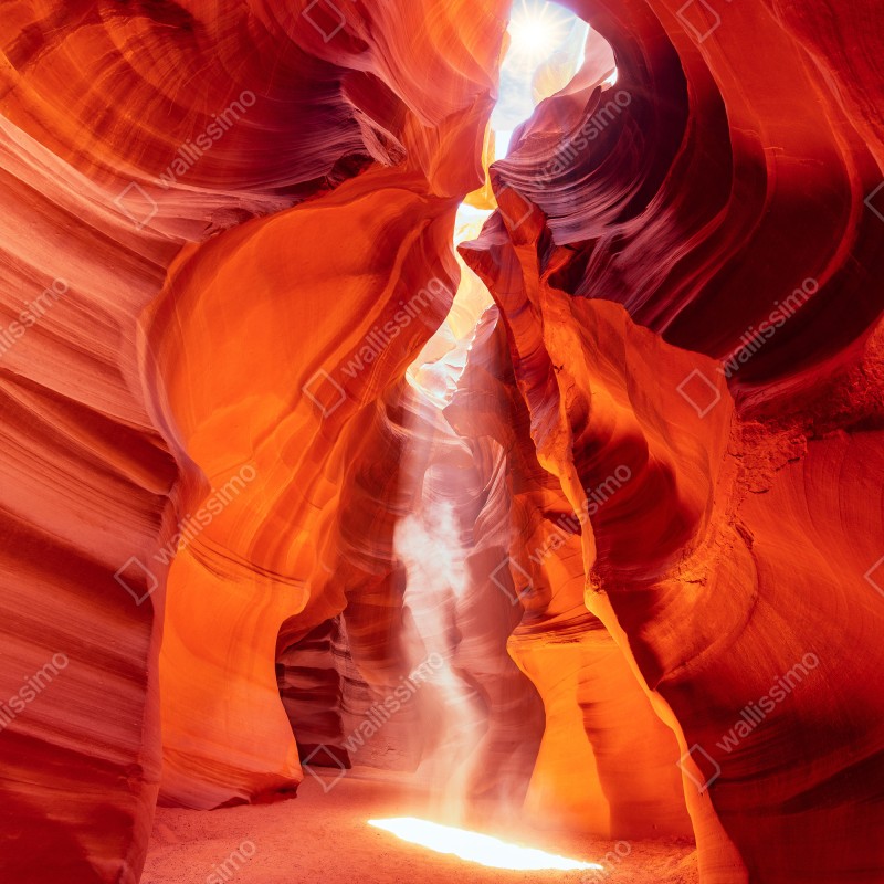 Naklejka na drzwi słoneczny promień w kanionie piaskowcowym – Wallissimo® Naklejka na drzwi słoneczny promień w kanionie piaskowcowym – Wallissimo®