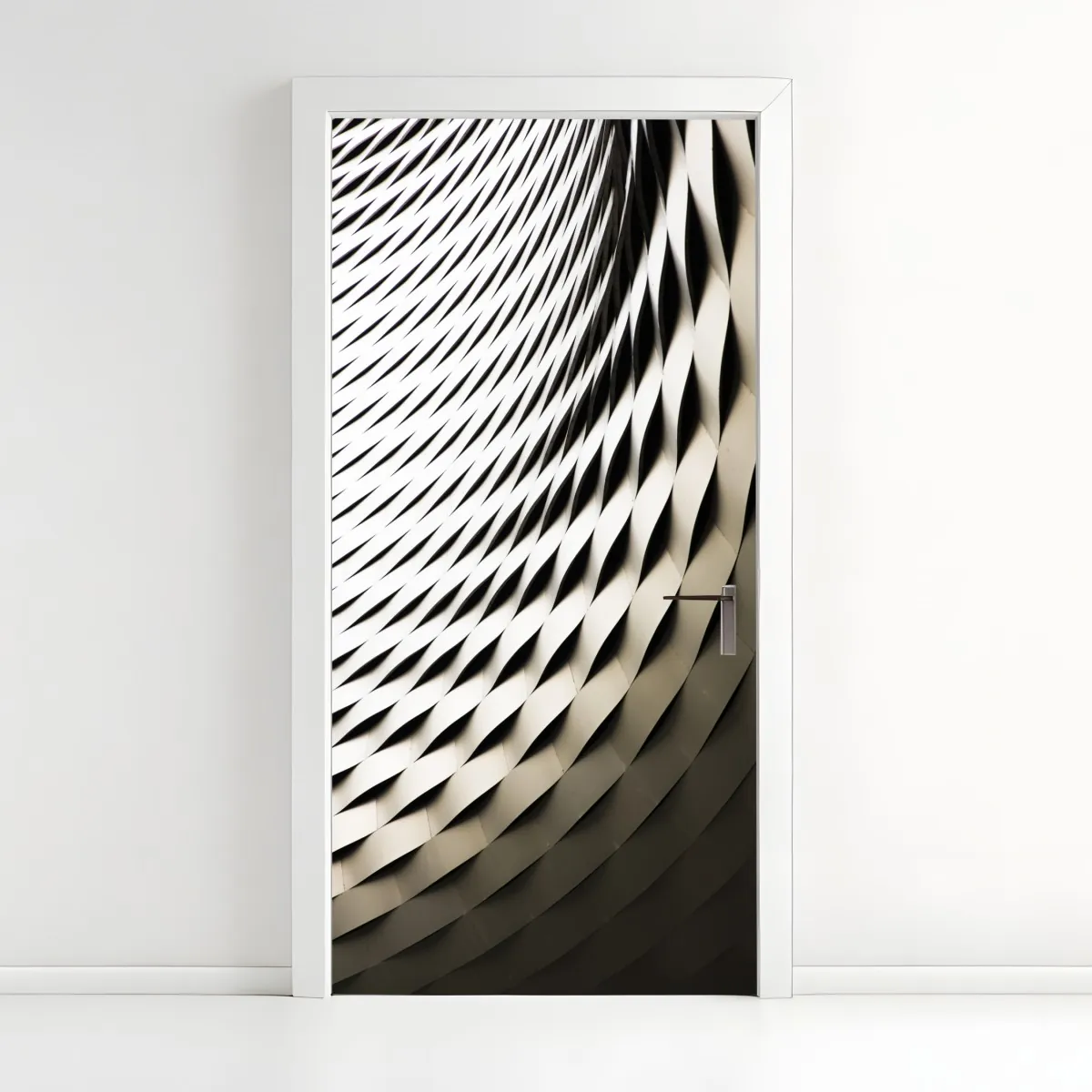 Naklejka na drzwi nowoczesny geometryczny wzór architektoniczny – Wallissimo® Naklejka na drzwi nowoczesny geometryczny wzór architektoniczny – Wallissimo®