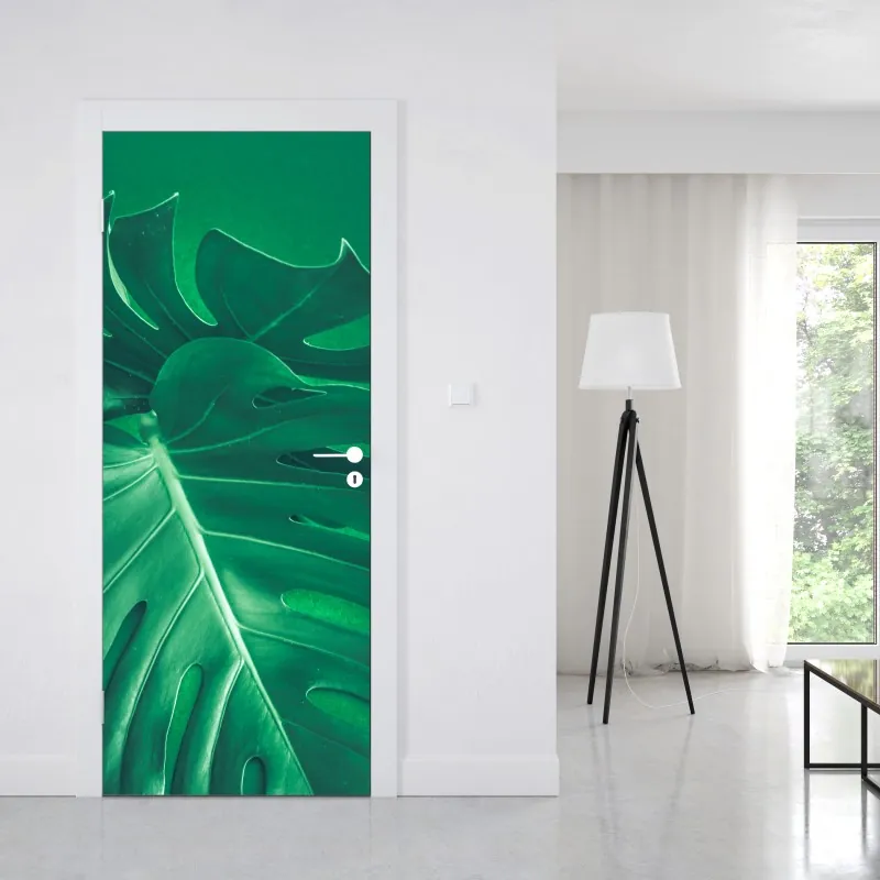 Naklejka na drzwi nieskończone czerwone róże – Wallissimo®