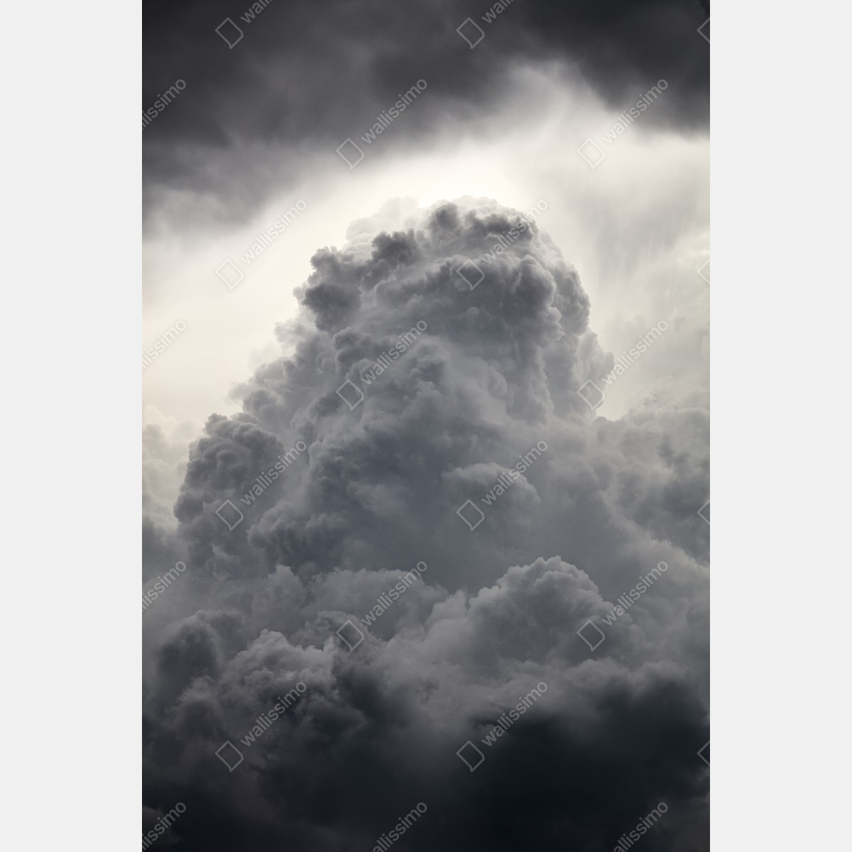 Naklejka na drzwi dramatyczny szary krajobraz chmur – Wallissimo® Naklejka na drzwi dramatyczny szary krajobraz chmur – Wallissimo®