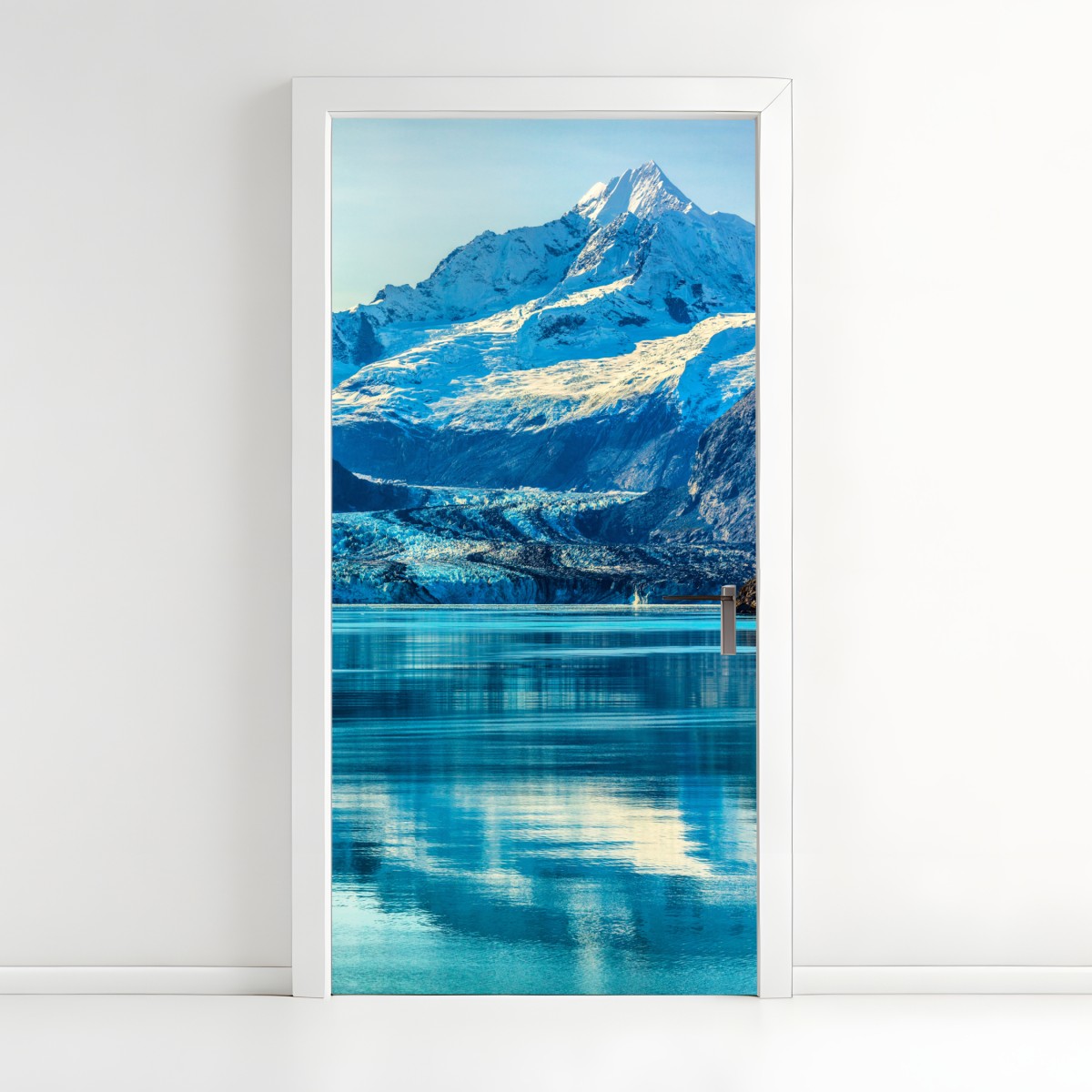 Door sticker majestic alpine glacier reflection – Wallissimo®