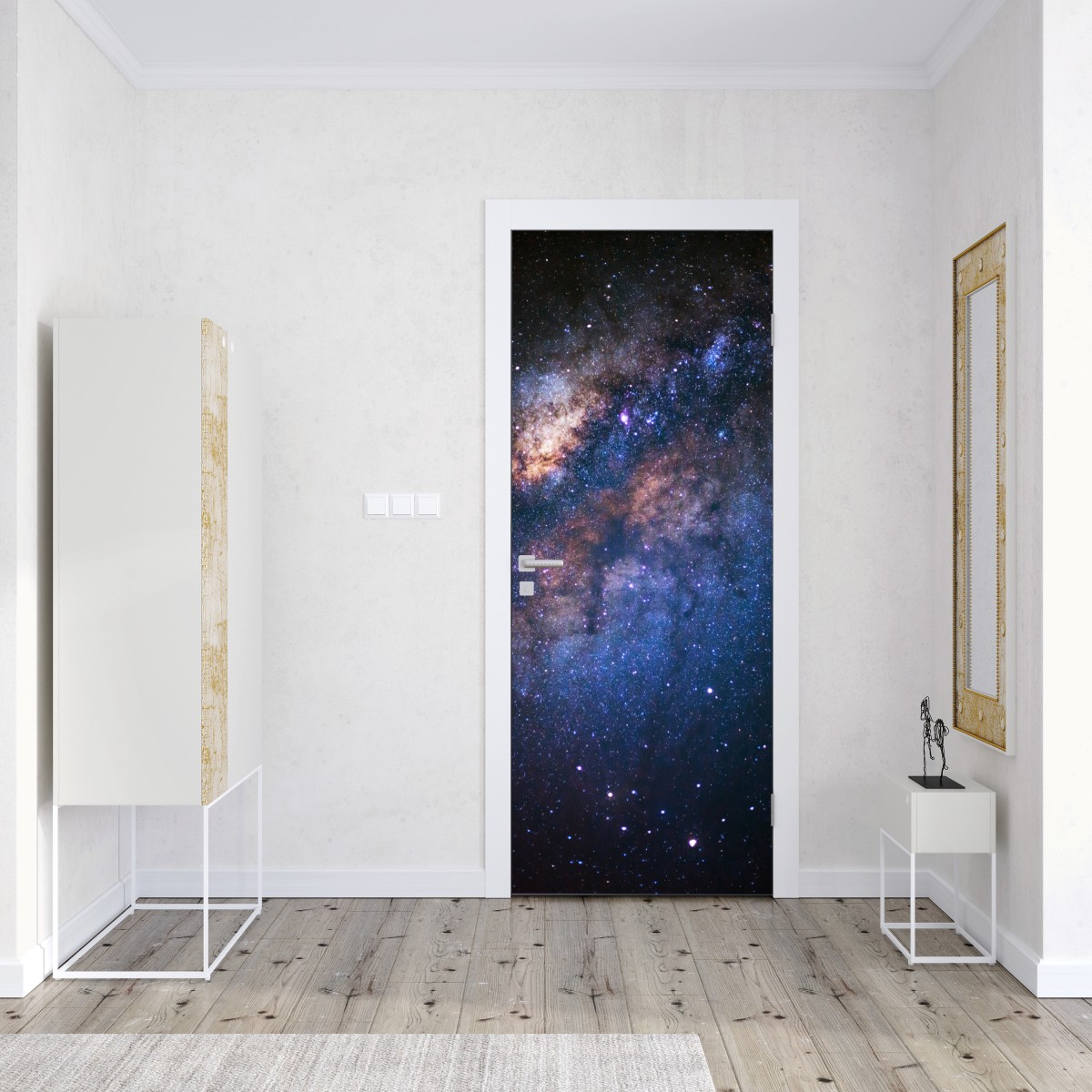 Naklejka na drzwi droga mleczna nocne niebo – Wallissimo® Naklejka na drzwi droga mleczna nocne niebo – Wallissimo®