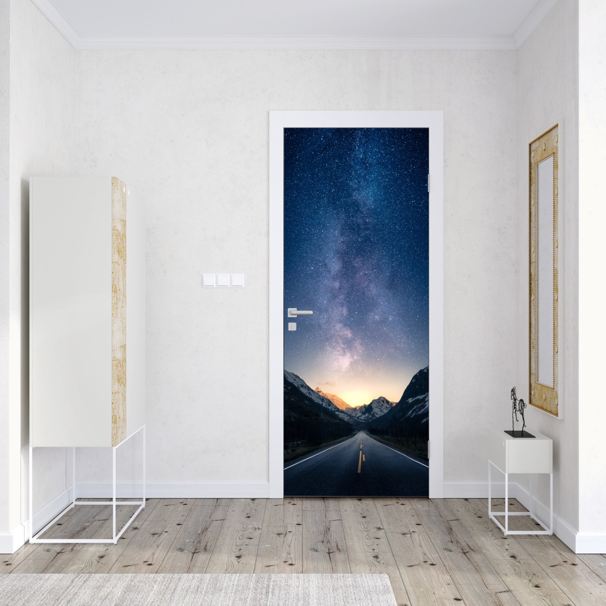 Naklejka na drzwi droga ku gwiazdom – Wallissimo® Naklejka na drzwi droga ku gwiazdom – Wallissimo®