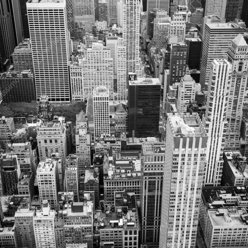 Naklejka na drzwi czarno-biała panorama miasta – Wallissimo® Naklejka na drzwi czarno-biała panorama miasta – Wallissimo®