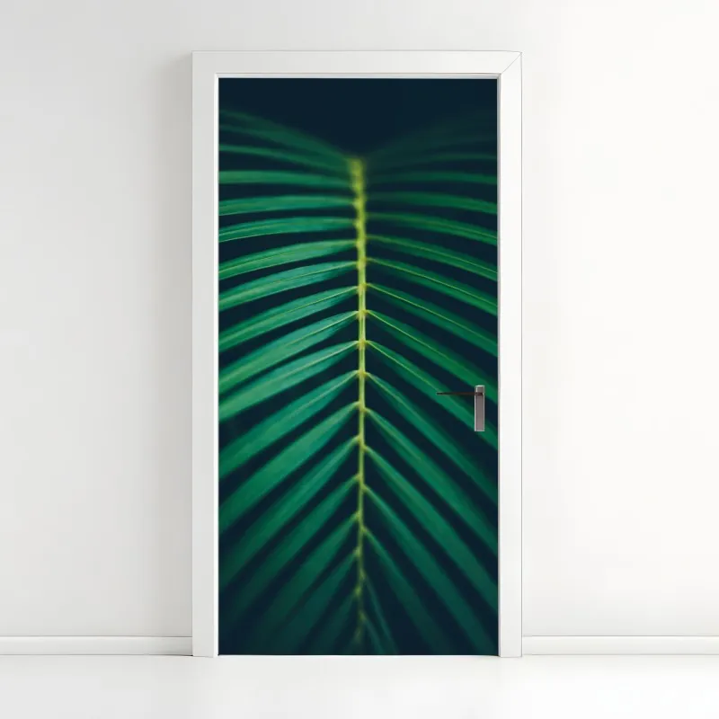 Naklejka na drzwi głęboka niebieska tekstura marmuru – Wallissimo®