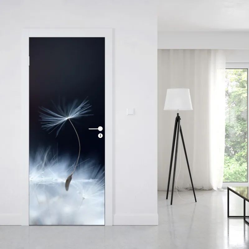 Naklejka na drzwi delikatne zbliżenie nasiona dmuchawca – Wallissimo® Naklejka na drzwi delikatne zbliżenie nasiona dmuchawca – Wallissimo®