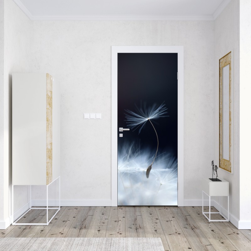 Naklejka na drzwi delikatne zbliżenie nasiona dmuchawca – Wallissimo® Naklejka na drzwi delikatne zbliżenie nasiona dmuchawca – Wallissimo®