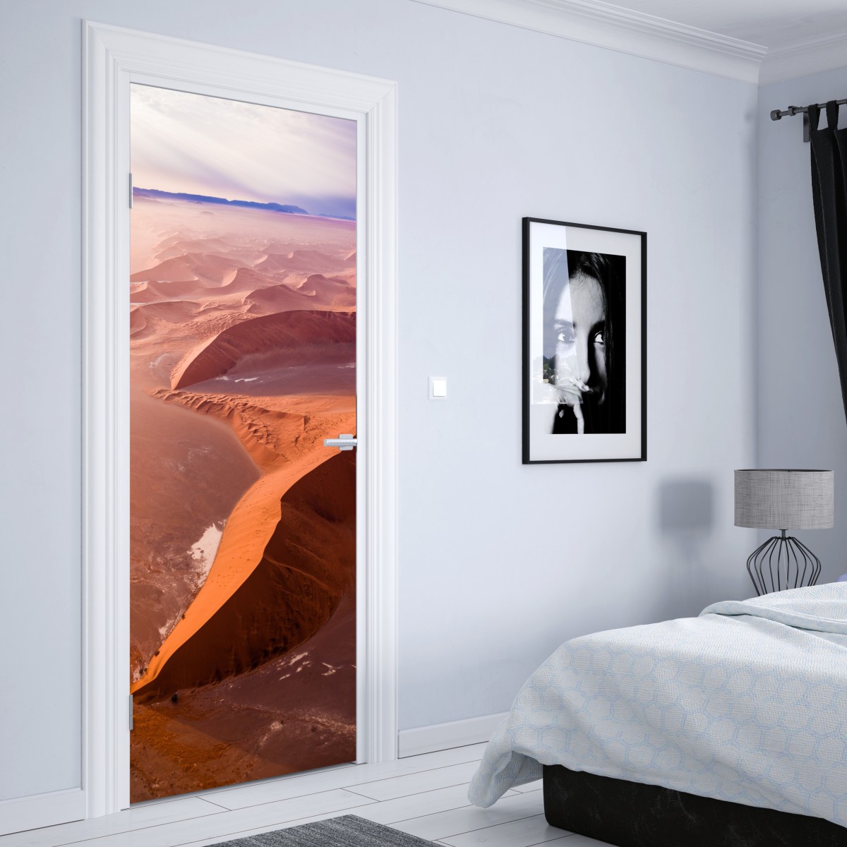 Naklejka na drzwi wydmy pustyni Sossusvlei – Wallissimo® Naklejka na drzwi wydmy pustyni Sossusvlei – Wallissimo®