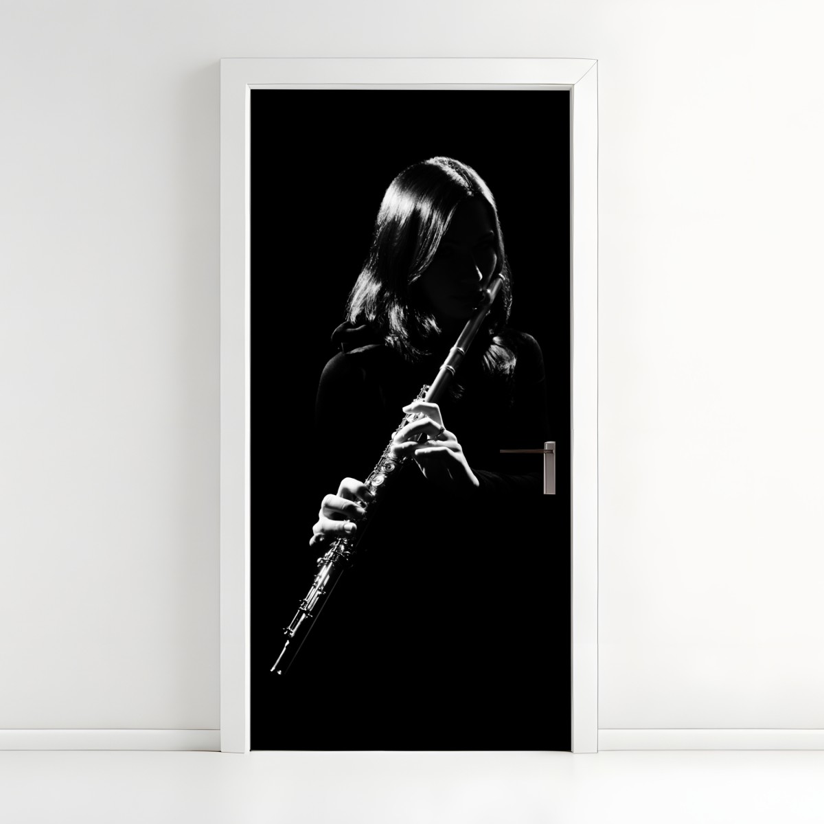 Door sticker elegant flute silhouette – Wallissimo®
