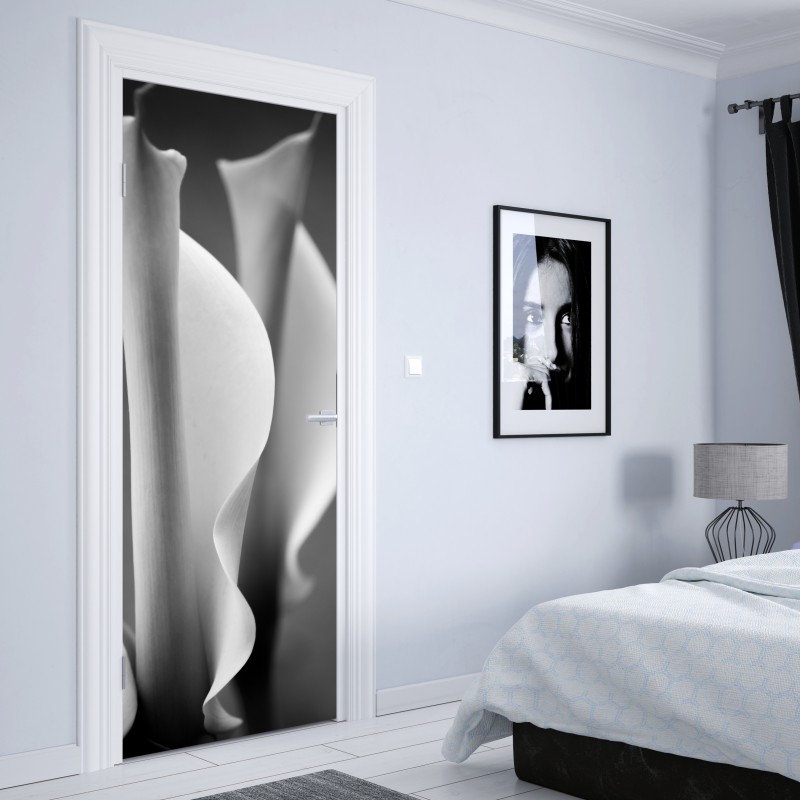 Naklejka na drzwi minimalistyczne geometryczne wnętrze z świetlikiem – Wallissimo®