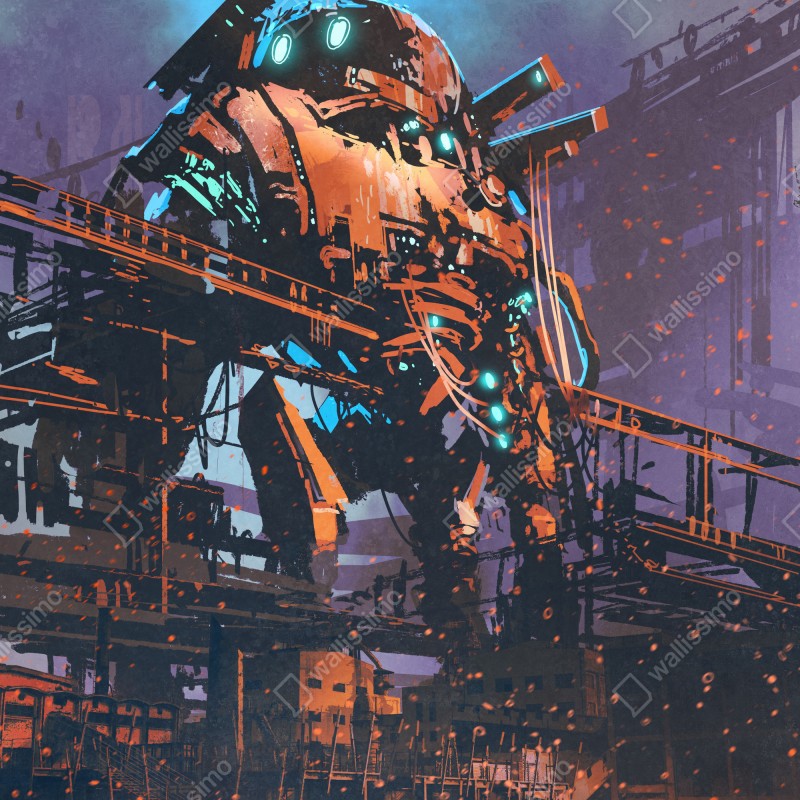 Naklejka na drzwi ogromny mech w opuszczonej fabryce – Wallissimo® Naklejka na drzwi ogromny mech w opuszczonej fabryce – Wallissimo®