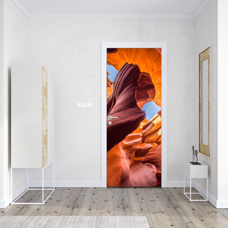 Naklejka na drzwi słoneczny wąwóz z formacjami skalnymi – Wallissimo® Naklejka na drzwi słoneczny wąwóz z formacjami skalnymi – Wallissimo®