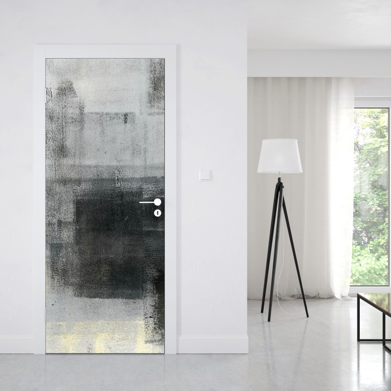 Naklejka na drzwi subtelna monochromatyczna faktura – Wallissimo® Naklejka na drzwi subtelna monochromatyczna faktura – Wallissimo®