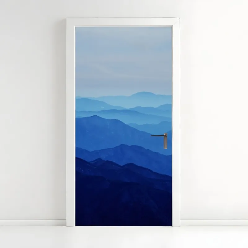 Naklejka na drzwi złote tarasy ryżowe o wschodzie słońca – Wallissimo®